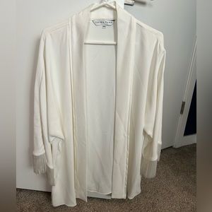 Trina Turk kimono with fringe sleeves